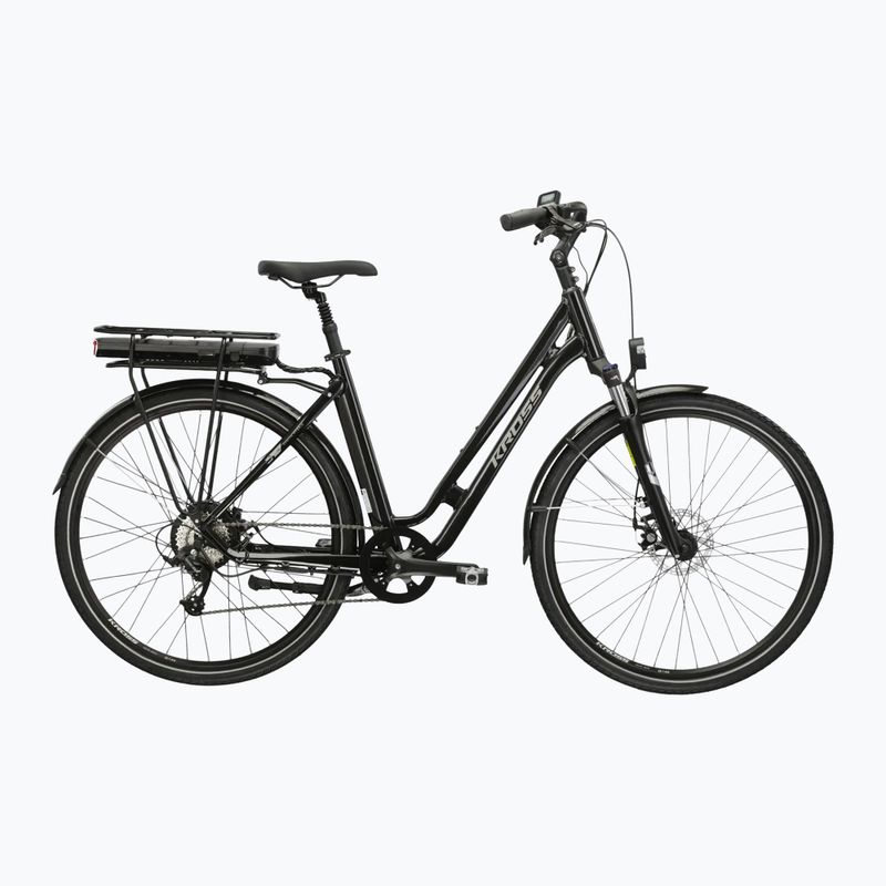 Rower elektryczny KROSS Sentio Hybrid 1.0 el. 504 Wh czarny/srebrny/połysk 2
