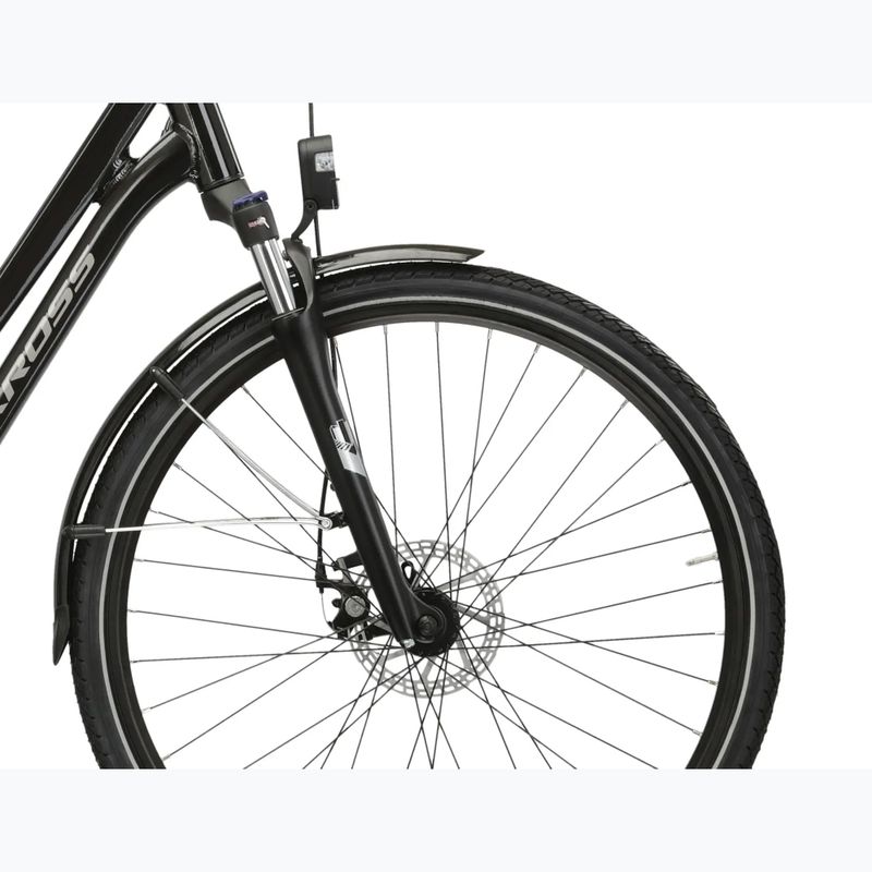 Rower elektryczny KROSS Sentio Hybrid 1.0 el. 504 Wh czarny/srebrny/połysk 7