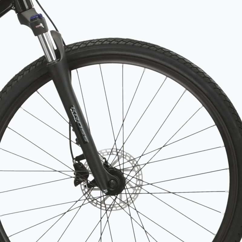 Rower crossowy damski KROSS Evado 5.0 W czarny/turkusowy/połysk 6