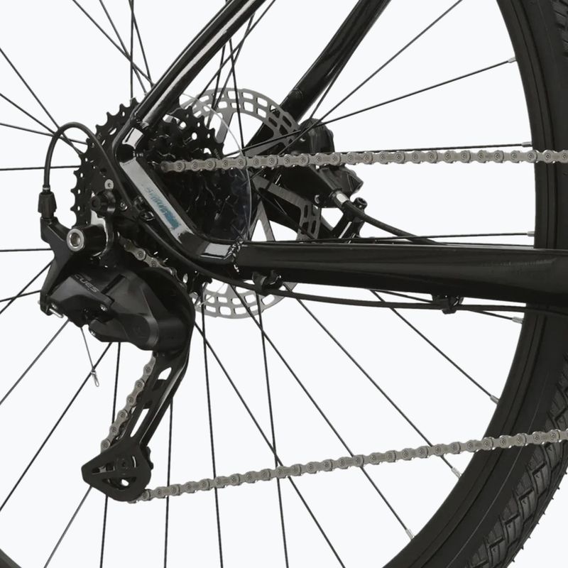 Rower crossowy damski KROSS Evado 5.0 W czarny/turkusowy/połysk 10