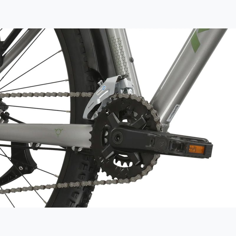 Rower górski KROSS Hexagon 4.0 EQ 29" srebrny/zielony/połysk 9