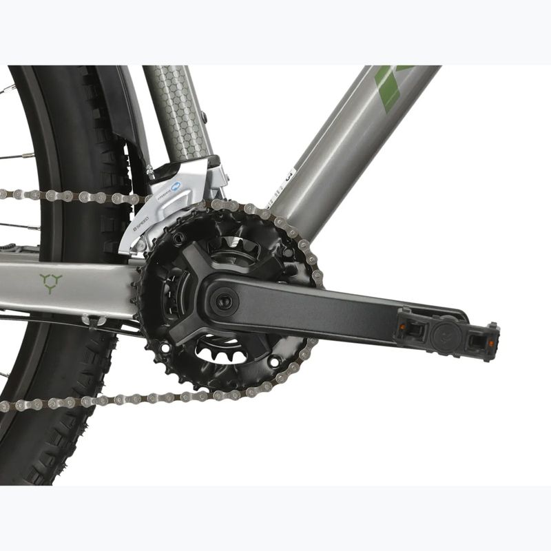 Rower górski KROSS Hexagon 4.0 EQ 29" srebrny/zielony/połysk 10