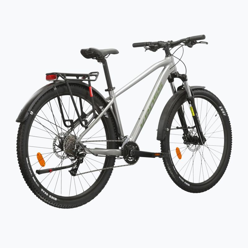 Rower górski KROSS Hexagon 4.0 EQ 27,5" srebrny/zielony/połysk 3