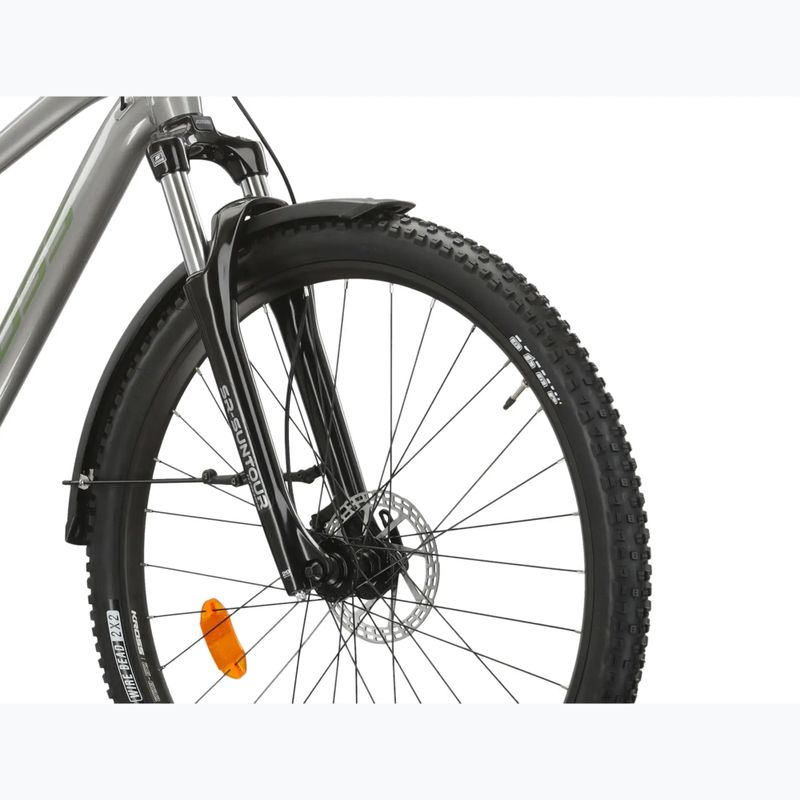 Rower górski KROSS Hexagon 4.0 EQ 27,5" srebrny/zielony/połysk 5