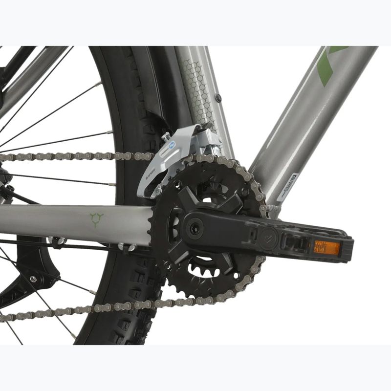 Rower górski KROSS Hexagon 4.0 EQ 27,5" srebrny/zielony/połysk 9