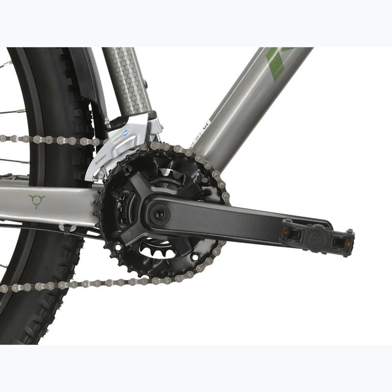 Rower górski KROSS Hexagon 4.0 EQ 27,5" srebrny/zielony/połysk 10