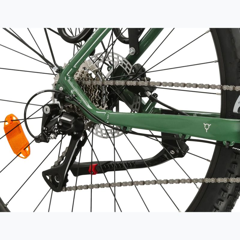 Rower górski KROSS Hexagon 4.0 EQ 27,5" zielony/srebrny/połysk 8