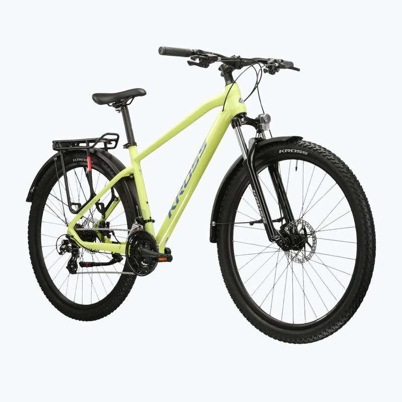 Rower górski KROSS Hexagon 2.0 EQ 29" limonkowy/niebieski/połysk 2