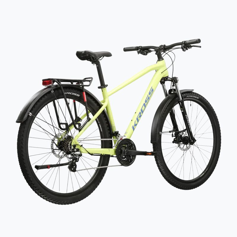 Rower górski KROSS Hexagon 2.0 EQ 27,5" limonkowy/niebieski/połysk 3