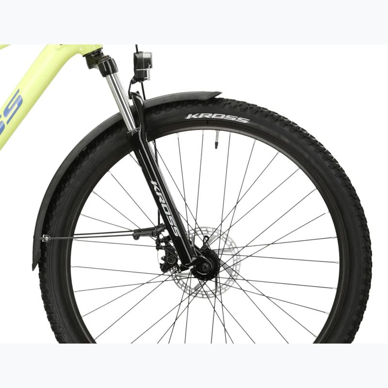 Rower górski KROSS Hexagon 2.0 EQ 27,5" limonkowy/niebieski/połysk 6