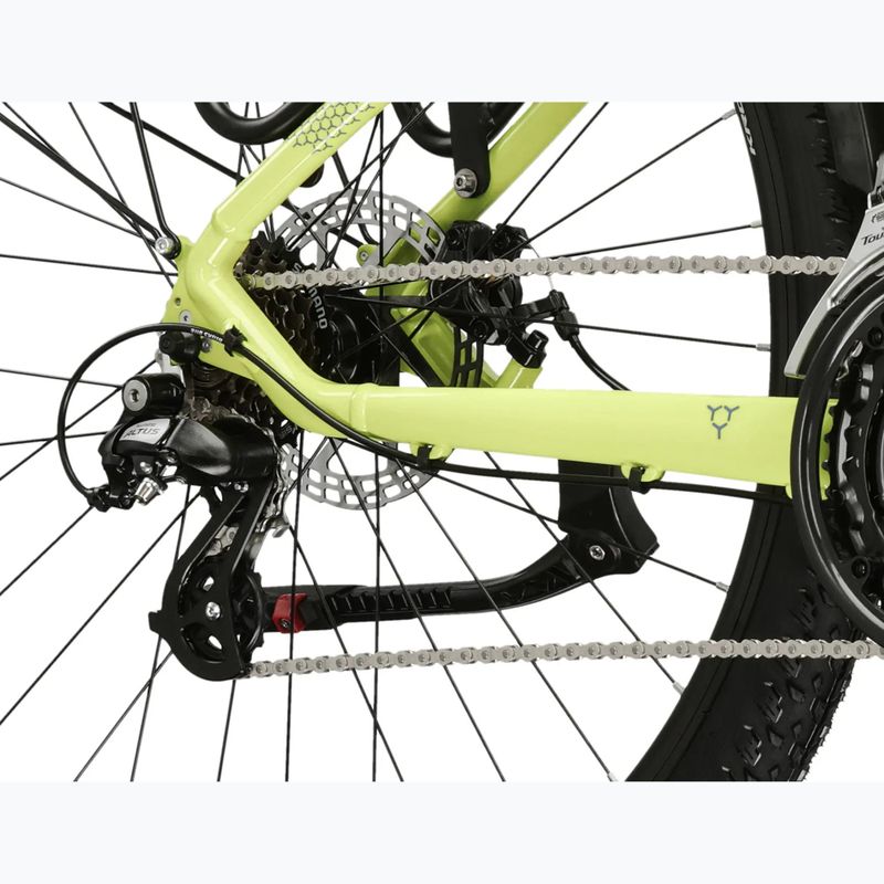 Rower górski KROSS Hexagon 2.0 EQ 27,5" limonkowy/niebieski/połysk 8