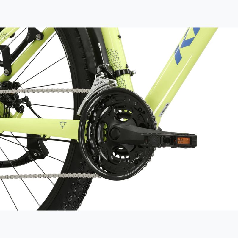 Rower górski KROSS Hexagon 2.0 EQ 27,5" limonkowy/niebieski/połysk 9