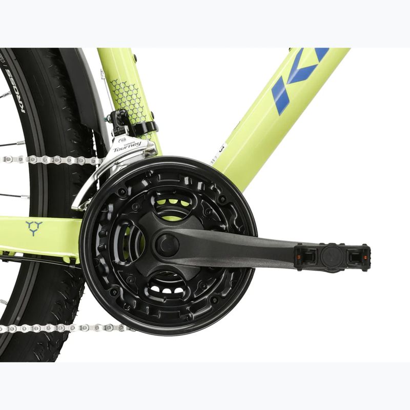 Rower górski KROSS Hexagon 2.0 EQ 27,5" limonkowy/niebieski/połysk 10