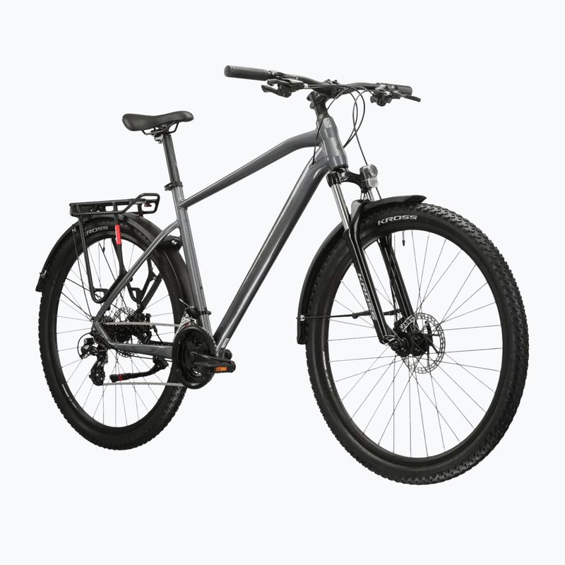 Rower górski KROSS Hexagon 2.0 EQ 27,5" szary/ciemnoszary/połysk 2
