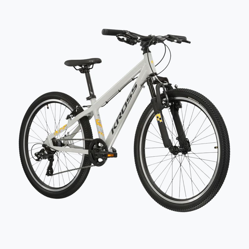 Rower dziecięcy KROSS Dust Jr 1.0 szary/czarny/połysk 2