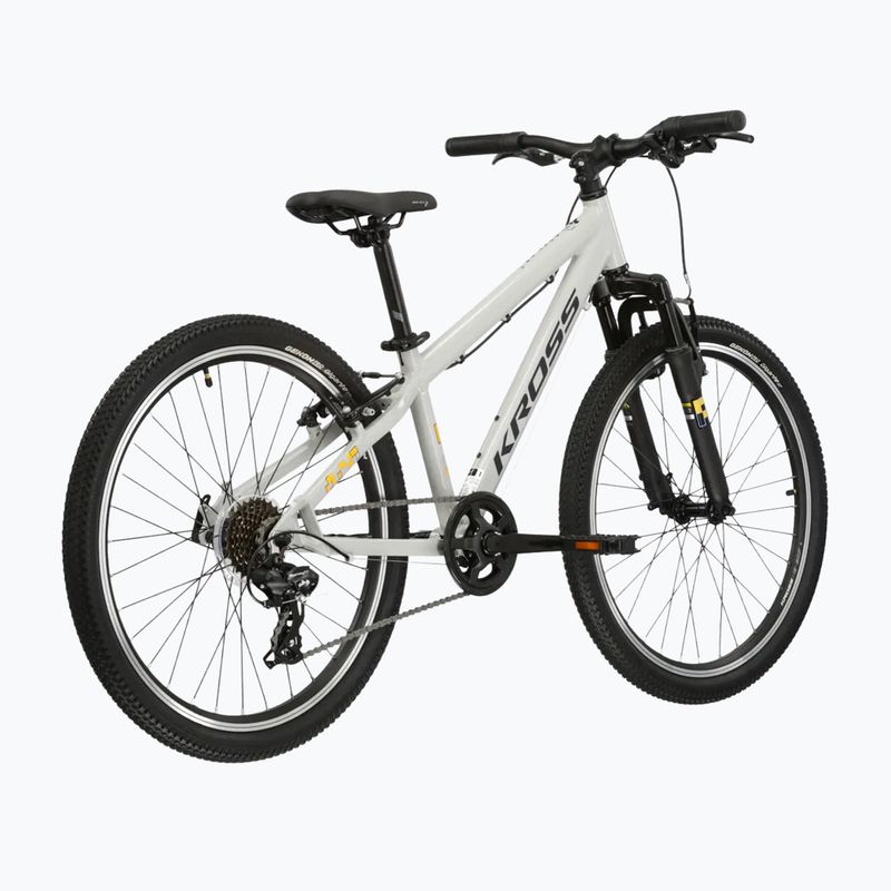 Rower dziecięcy KROSS Dust Jr 1.0 szary/czarny/połysk 3