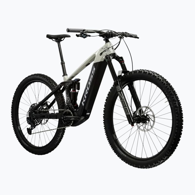 Rower elektryczny męski KROSS Moon Boost 1.0 el. 630 Wh szary/czarny/połysk 2