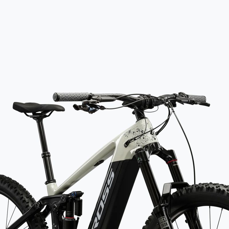 Rower elektryczny męski KROSS Moon Boost 1.0 el. 630 Wh szary/czarny/połysk 4