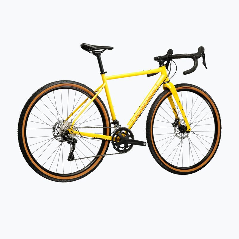 Rower gravelowy KROSS Esker 4.0 żółty/pomarańczowy/połysk 3