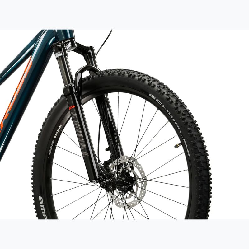 Rower młodzieżowy KROSS Level Jr 5.0 turkusowy/pomarańczowy/połysk 5