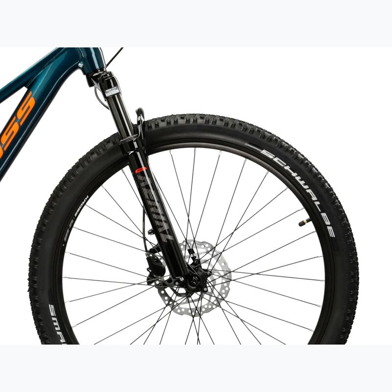 Rower młodzieżowy KROSS Level Jr 5.0 turkusowy/pomarańczowy/połysk 6