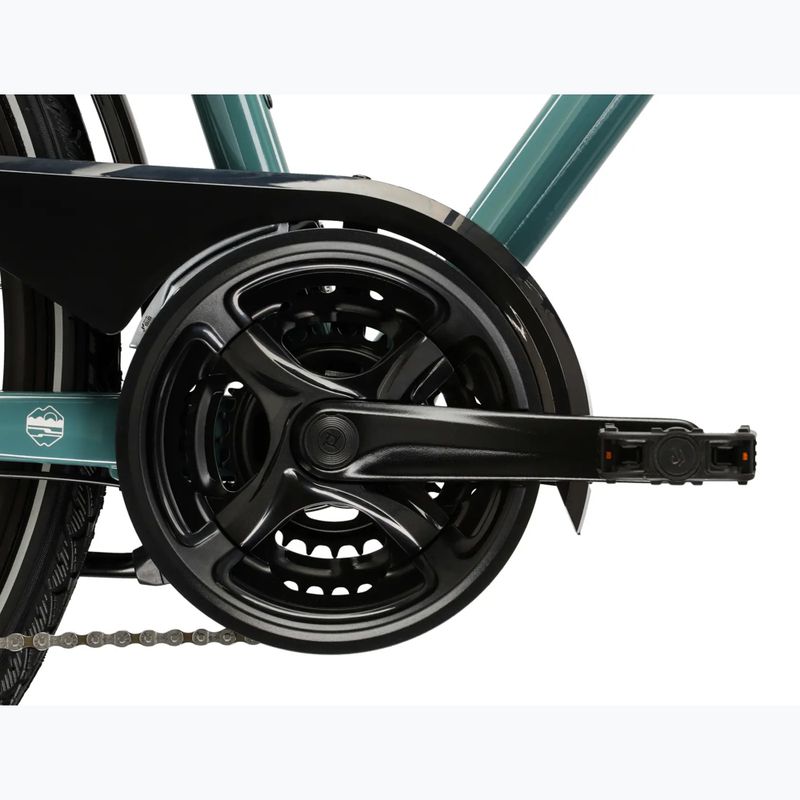Rower trekkingowy męski KROSS Trans 3.0 zielony/srebrny/połysk 10