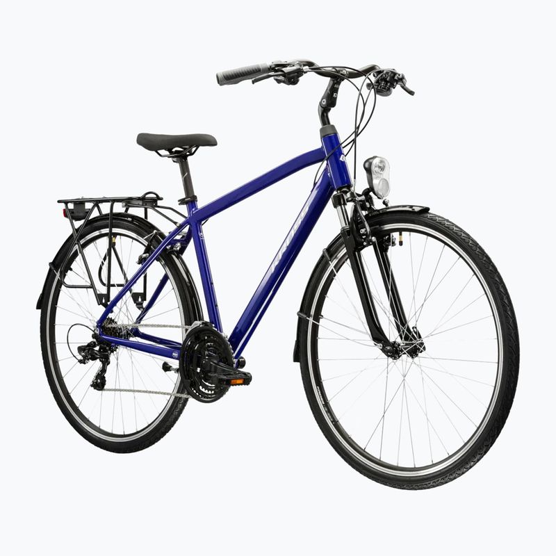 Rower trekkingowy męski KROSS Trans 1.0 granatowy/srebrny/połysk 2