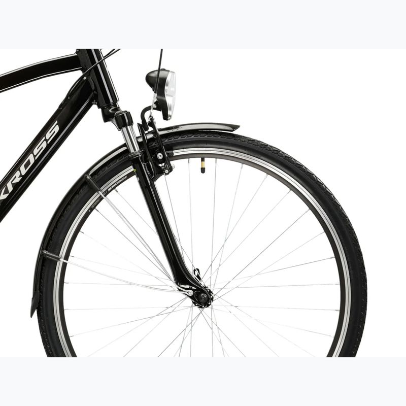 Rower trekkingowy męski KROSS Trans 1.0 czarny/srebrny/połysk 6