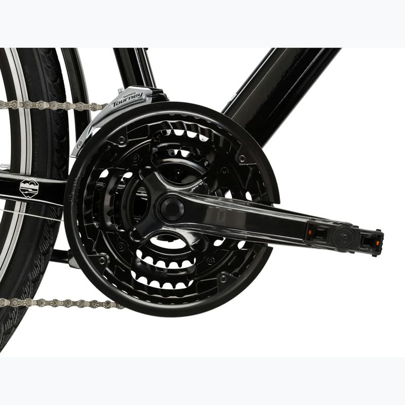 Rower trekkingowy męski KROSS Trans 1.0 czarny/srebrny/połysk 9