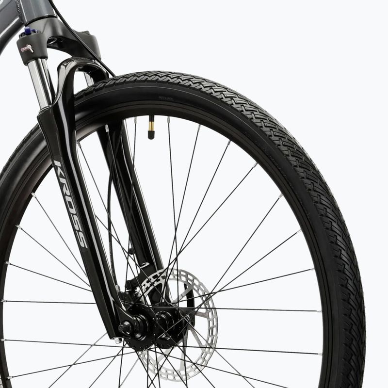 Rower crossowy KROSS Evado 5.0 szary/czarny/połysk 5