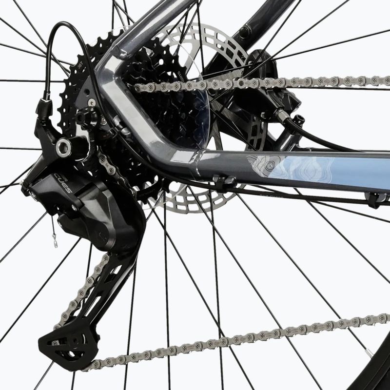 Rower crossowy damski KROSS Evado 5.0 W szary/niebieski/połysk 8