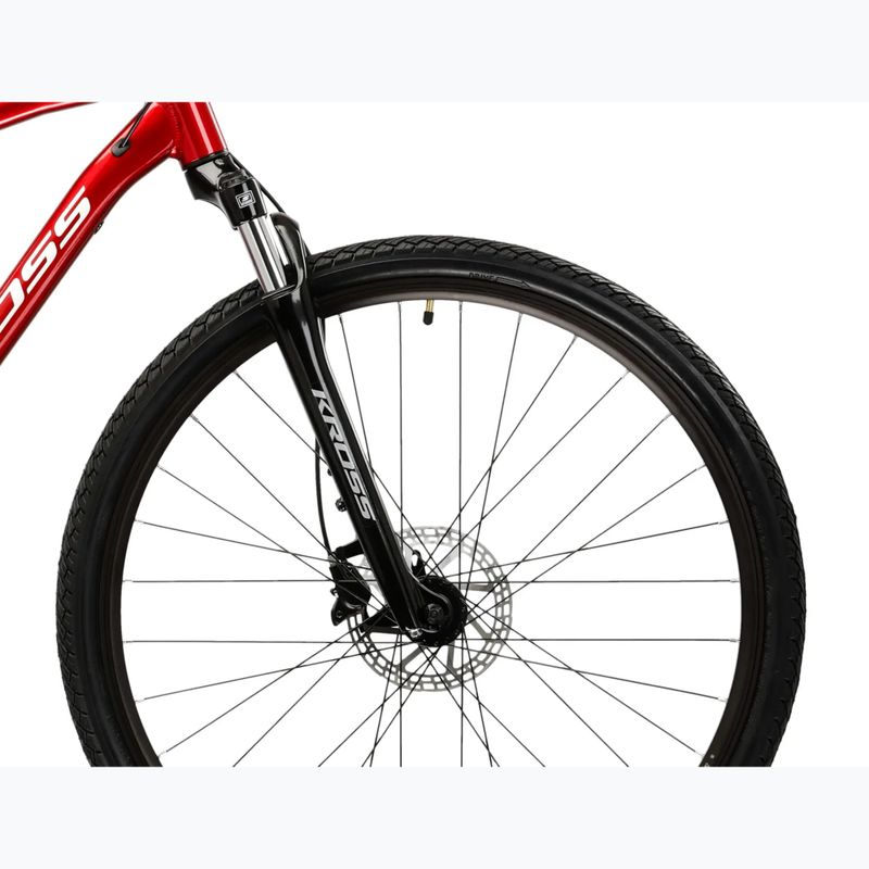 Rower crossowy KROSS Evado 4.0 bordowy/biały 6