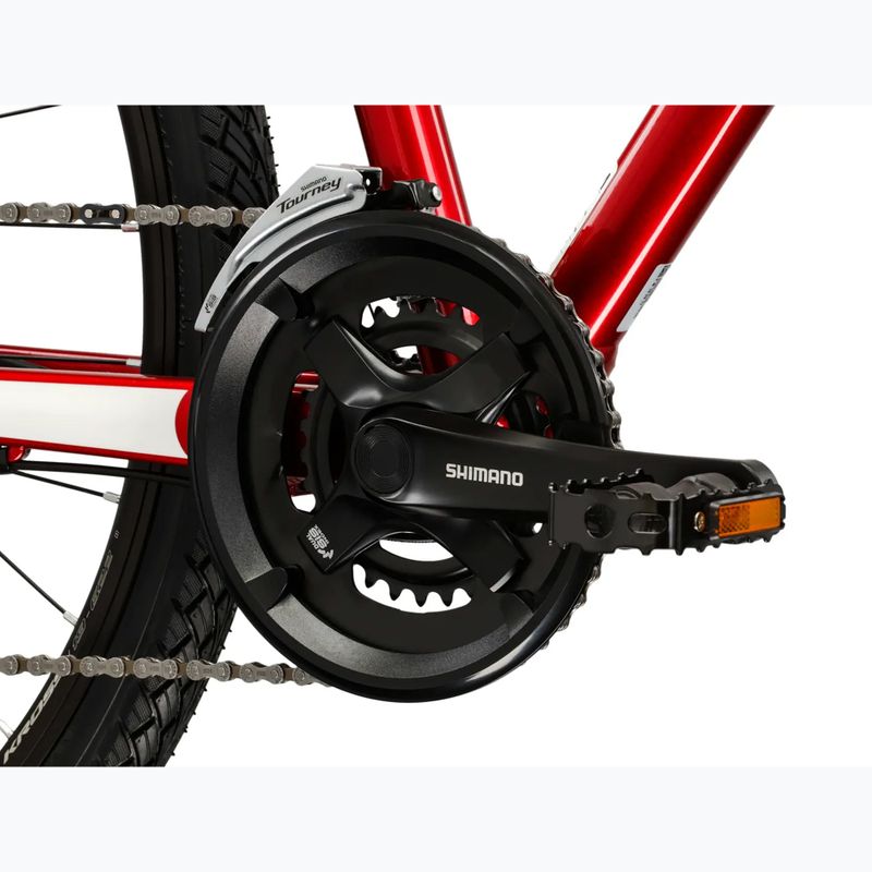 Rower crossowy KROSS Evado 4.0 bordowy/biały 9