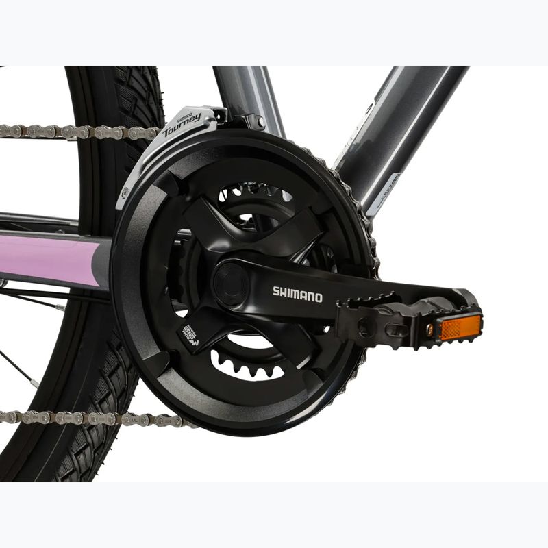 Rower crossowy damski KROSS Evado 4.0 W szary/różowy/połysk 9