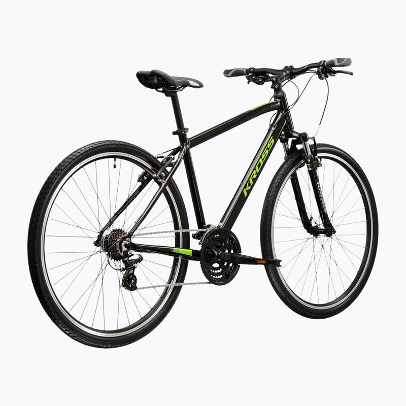 Rower crossowy KROSS Evado 2.0 czarny/zielony/połysk 3
