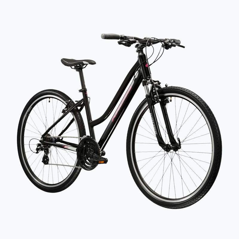 Rower crossowy damski KROSS Evado 2.0 W czarny/różowy/połysk 2