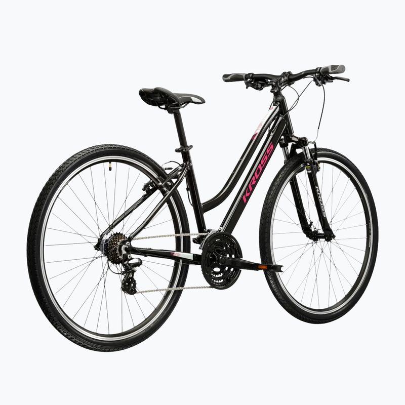 Rower crossowy damski KROSS Evado 2.0 W czarny/różowy/połysk 3