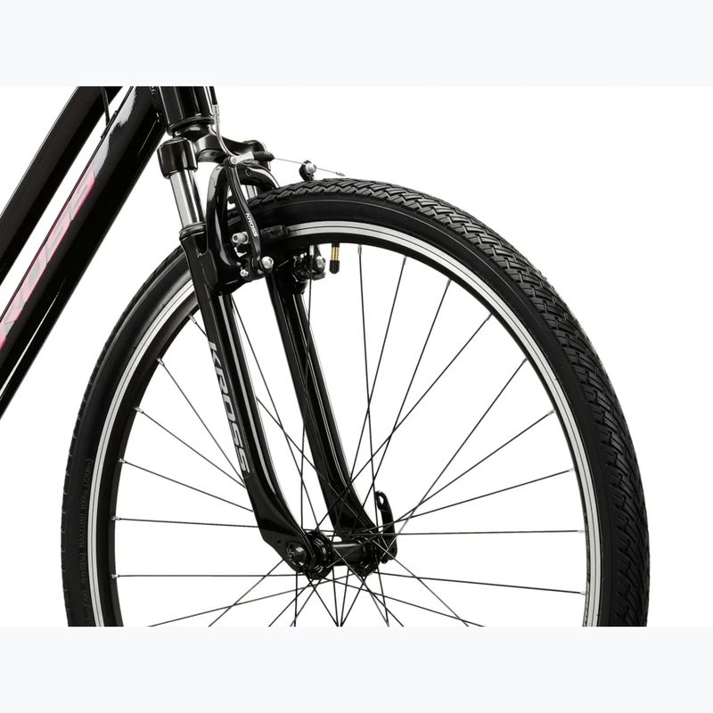 Rower crossowy damski KROSS Evado 2.0 W czarny/różowy/połysk 5