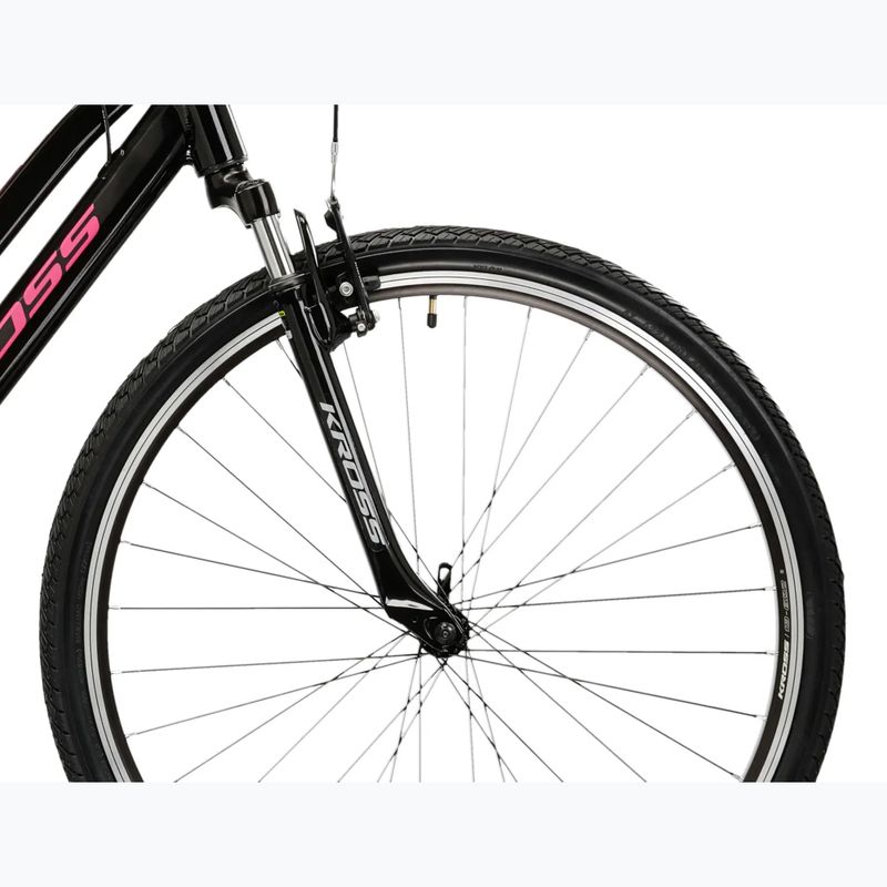 Rower crossowy damski KROSS Evado 2.0 W czarny/różowy/połysk 6