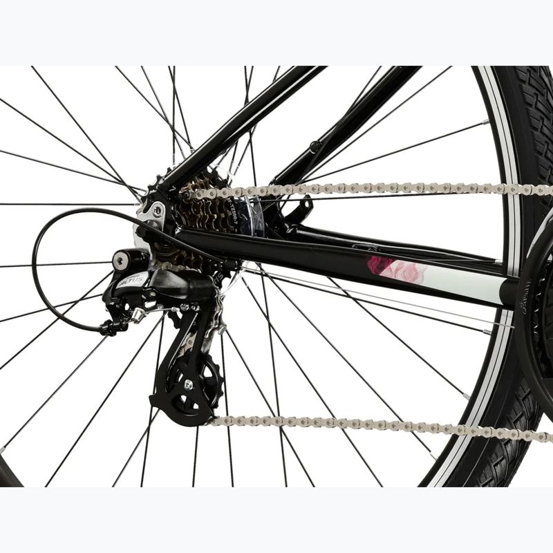 Rower crossowy damski KROSS Evado 2.0 W czarny/różowy/połysk 7