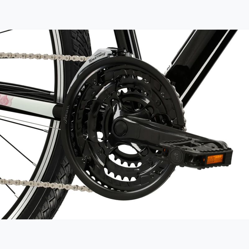 Rower crossowy damski KROSS Evado 2.0 W czarny/różowy/połysk 8