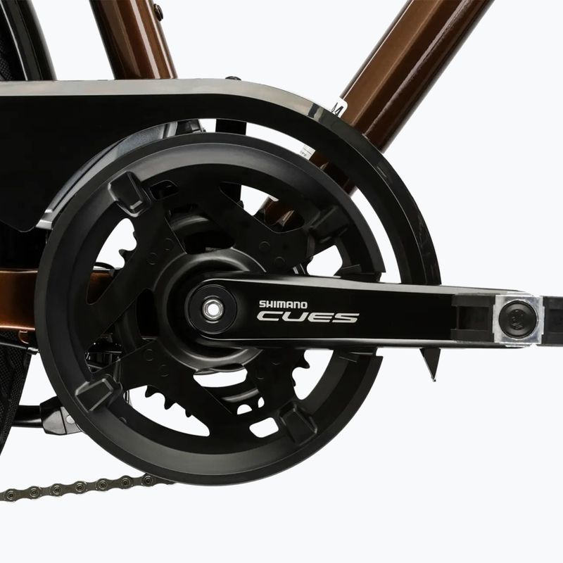 Rower trekkingowy męski KROSS Trans 5.0 brązowy/srebrny/połysk 10