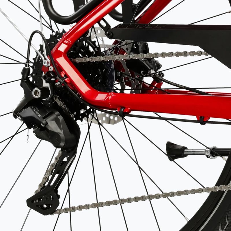 Rower trekkingowy damski KROSS Trans 5.0 W czerwony/srebrny/połysk 8