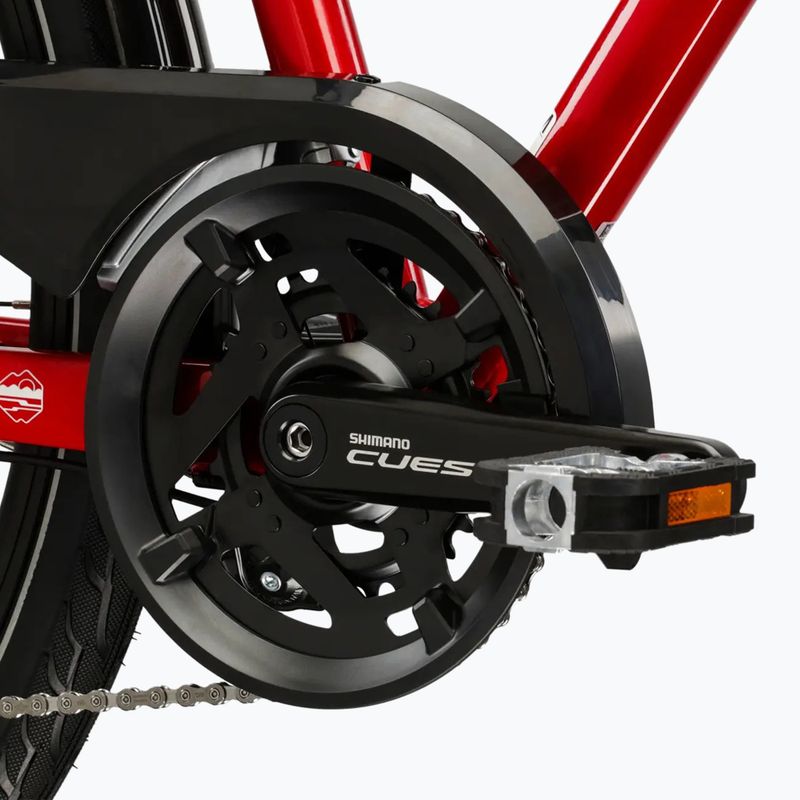 Rower trekkingowy damski KROSS Trans 5.0 W czerwony/srebrny/połysk 9