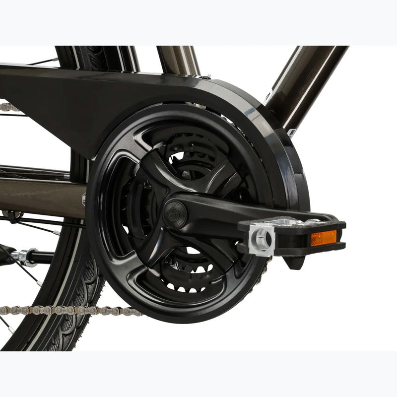 Rower trekkingowy męski KROSS Trans 4.0 brązowy/srebrny/połysk 9