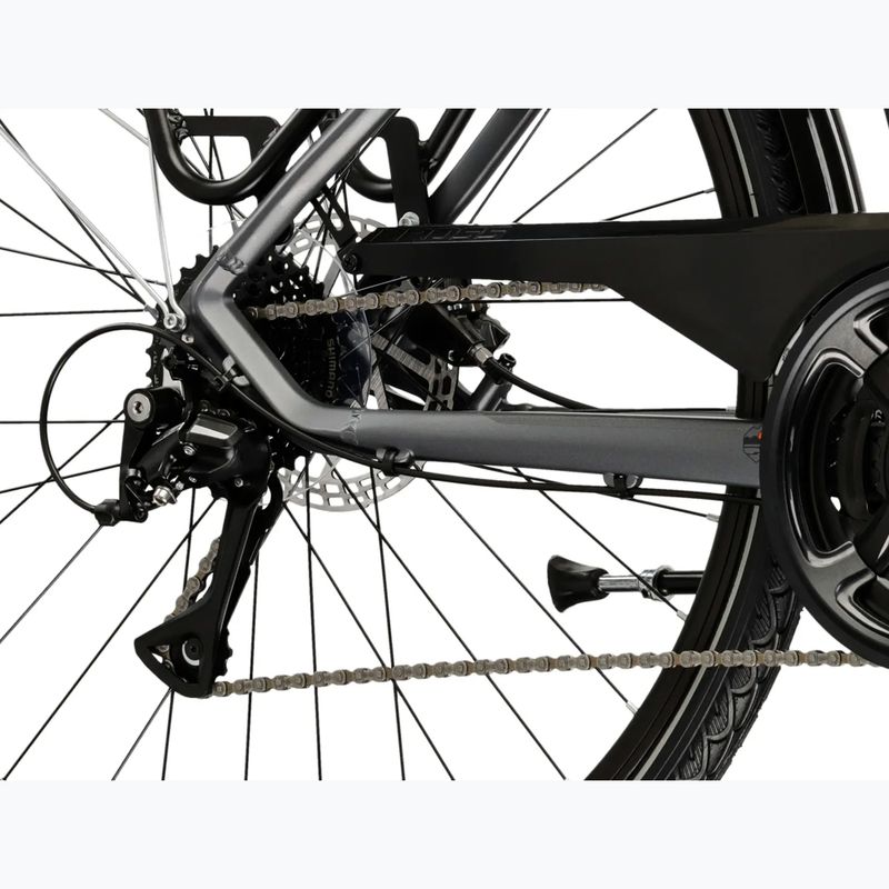 Rower trekkingowy męski KROSS Trans 4.0 szary/czarny/matowy 8