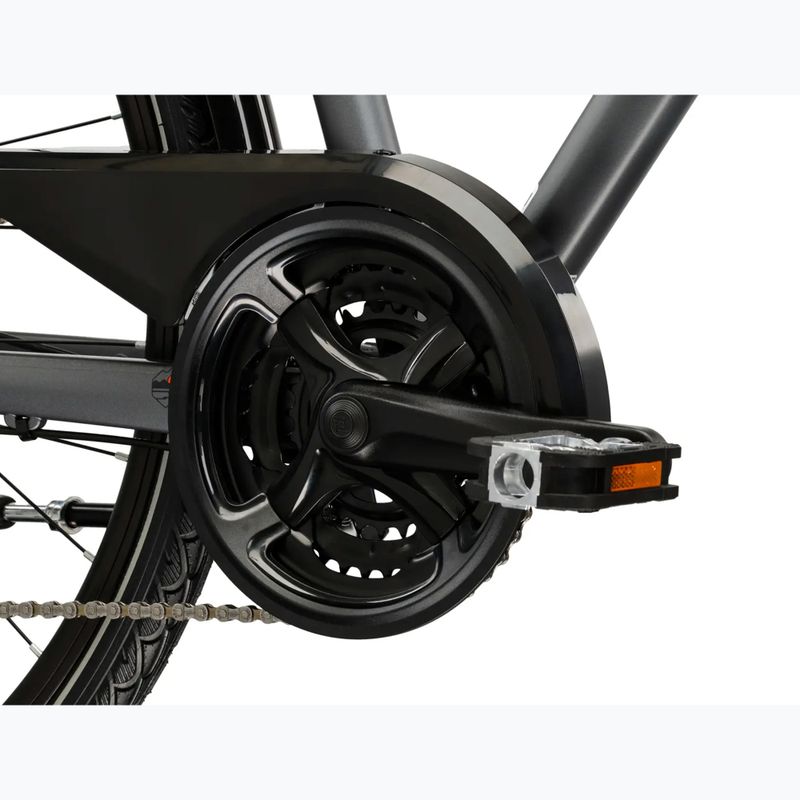 Rower trekkingowy męski KROSS Trans 4.0 szary/czarny/matowy 9