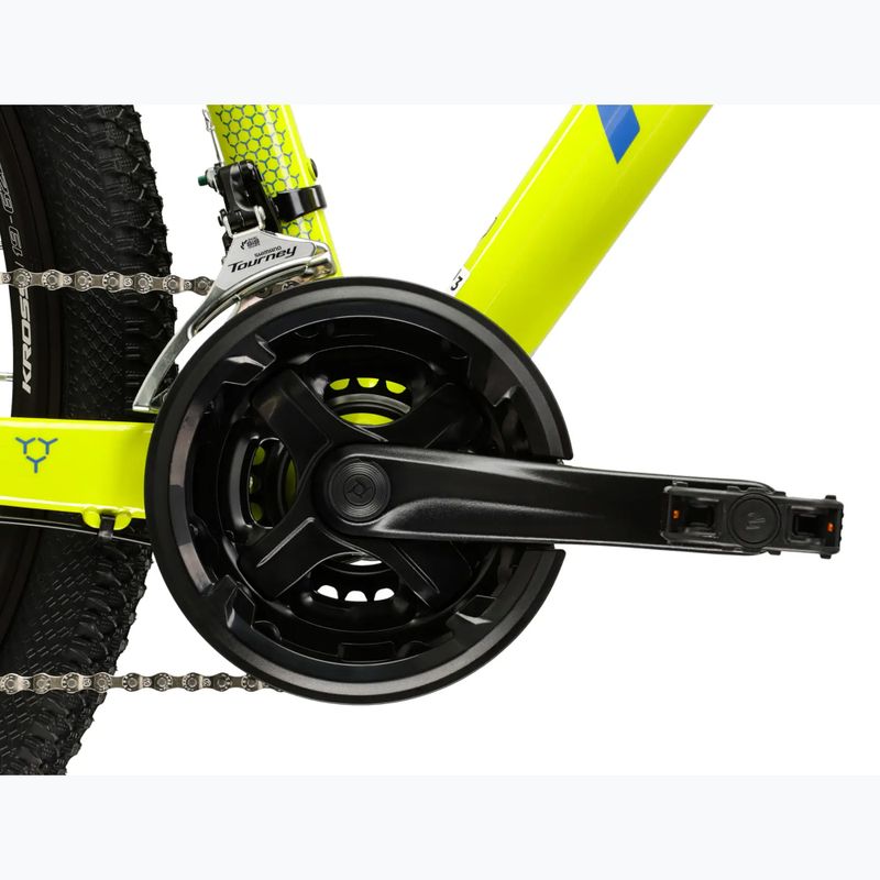 Rower górski KROSS Hexagon 2.0 27,5" limonkowy/niebieski/ połysk 10