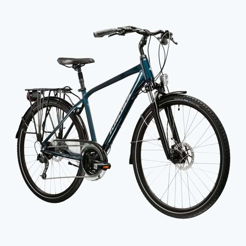 Rower trekkingowy KROSS Explorer 4.0 turkusowy/srebrny/połysk 2