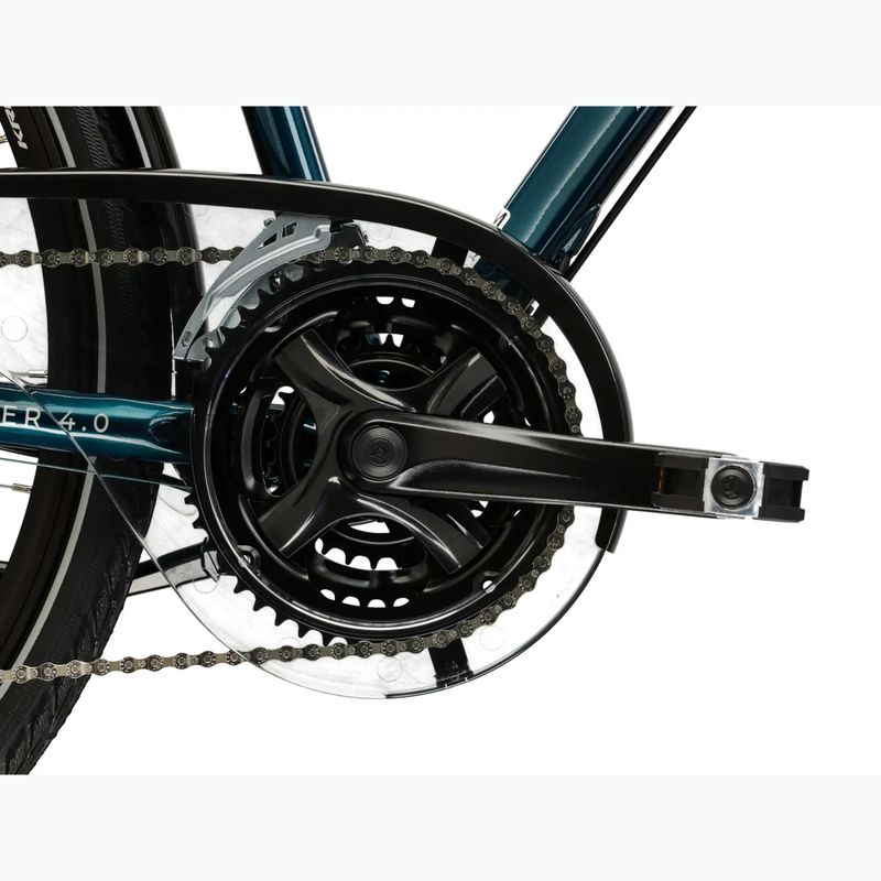 Rower trekkingowy KROSS Explorer 4.0 turkusowy/srebrny/połysk 10